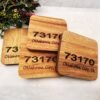 Personalized Acacia Coasters Set
