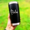 Stainless Steel tumbler engraved with name