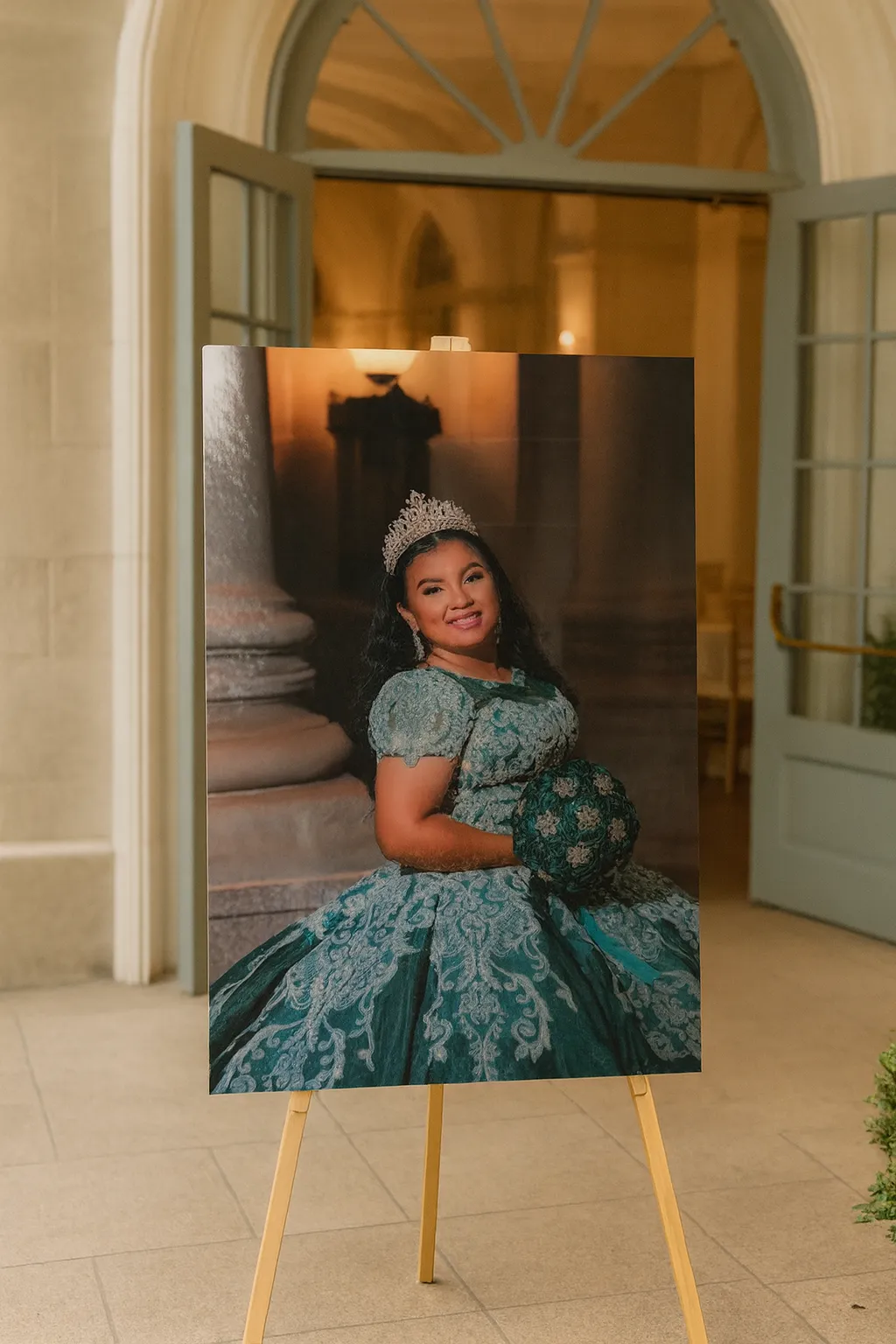 Entry welcome sign for quinceanera o wedding