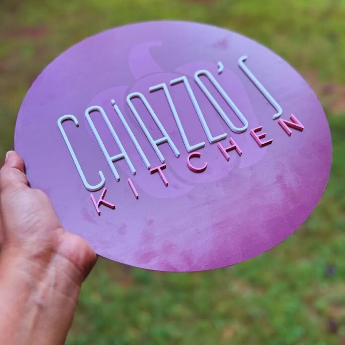 Wooden logo for business