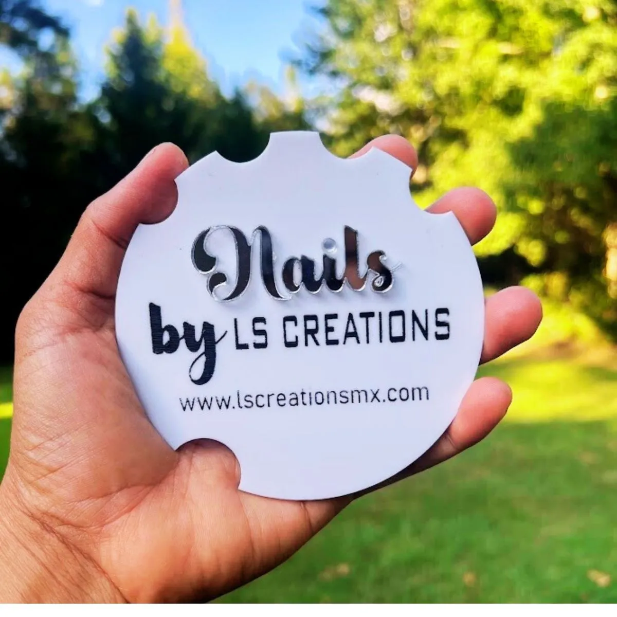 Acrylic sign for nail business