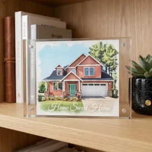 Acrylic frame for new homes