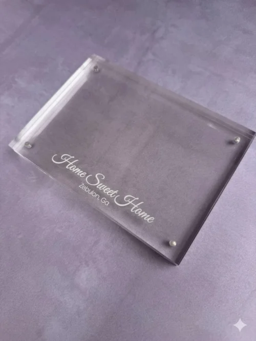 clear acrylic frame