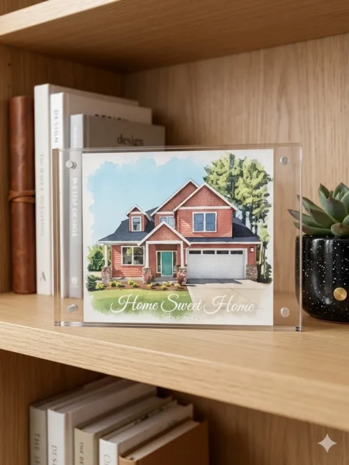 Acrylic frame for new homes