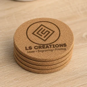 Personalized Cork Coasters | Set of 4